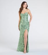 Carrie Sequin Corset Mermaid Dress