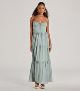 Casually Chic Sleeveless Ruffled Maxi Dress