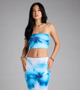 Bold Muse Floral Print Tube Top