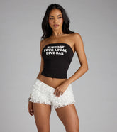 Support Your Local Dive Bar Graphic Tube Top