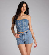 Major Hottie Lace-Up Flame Tube Top