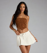 Be The Vibe Strapless Crop Top