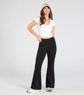On The Go Ponte Knit Flare Pants