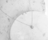 Cubic Zirconia Teardrop Necklace And Studs