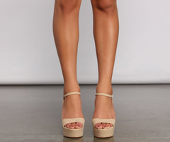 The Classic Diva Platform Block Heels