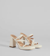 Party Ready Strappy Platform Block Heels